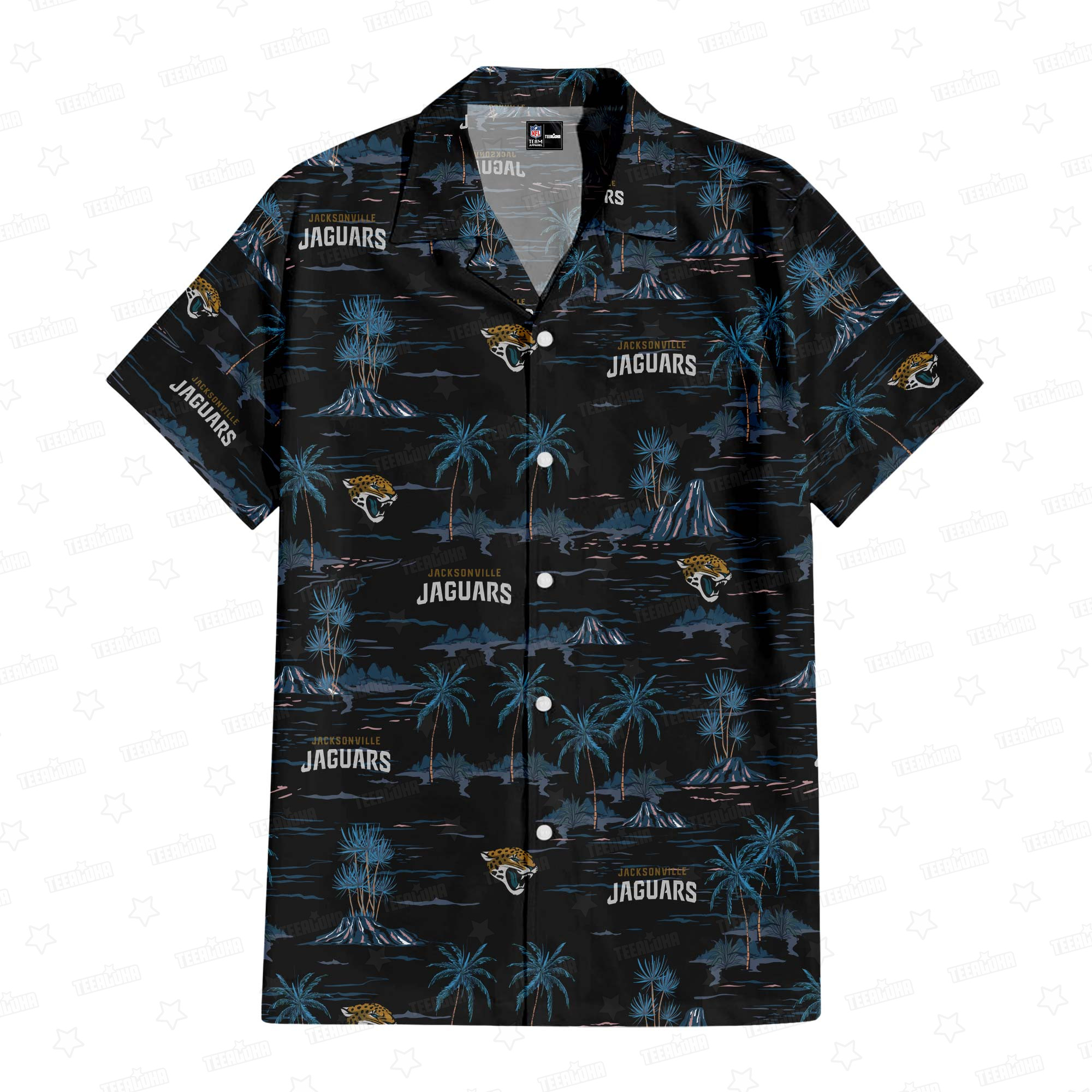 jacksonville jaguars jungle roar hawaiian shirt knlya