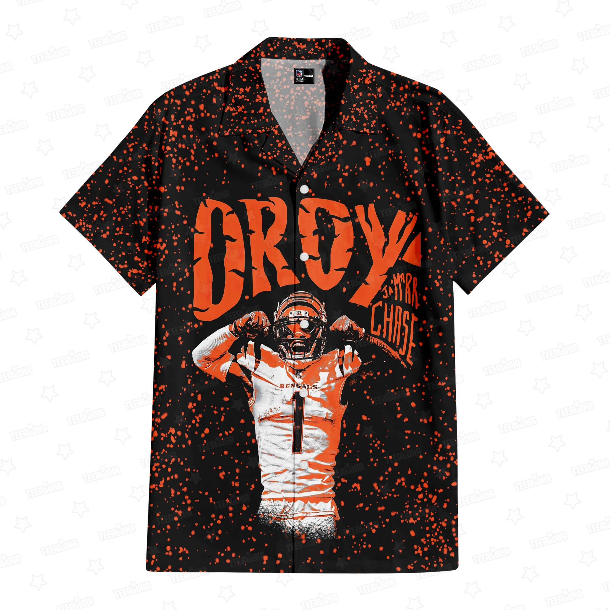 jamarr chase oroy bengals celebration hawaiian shirt r4pvj