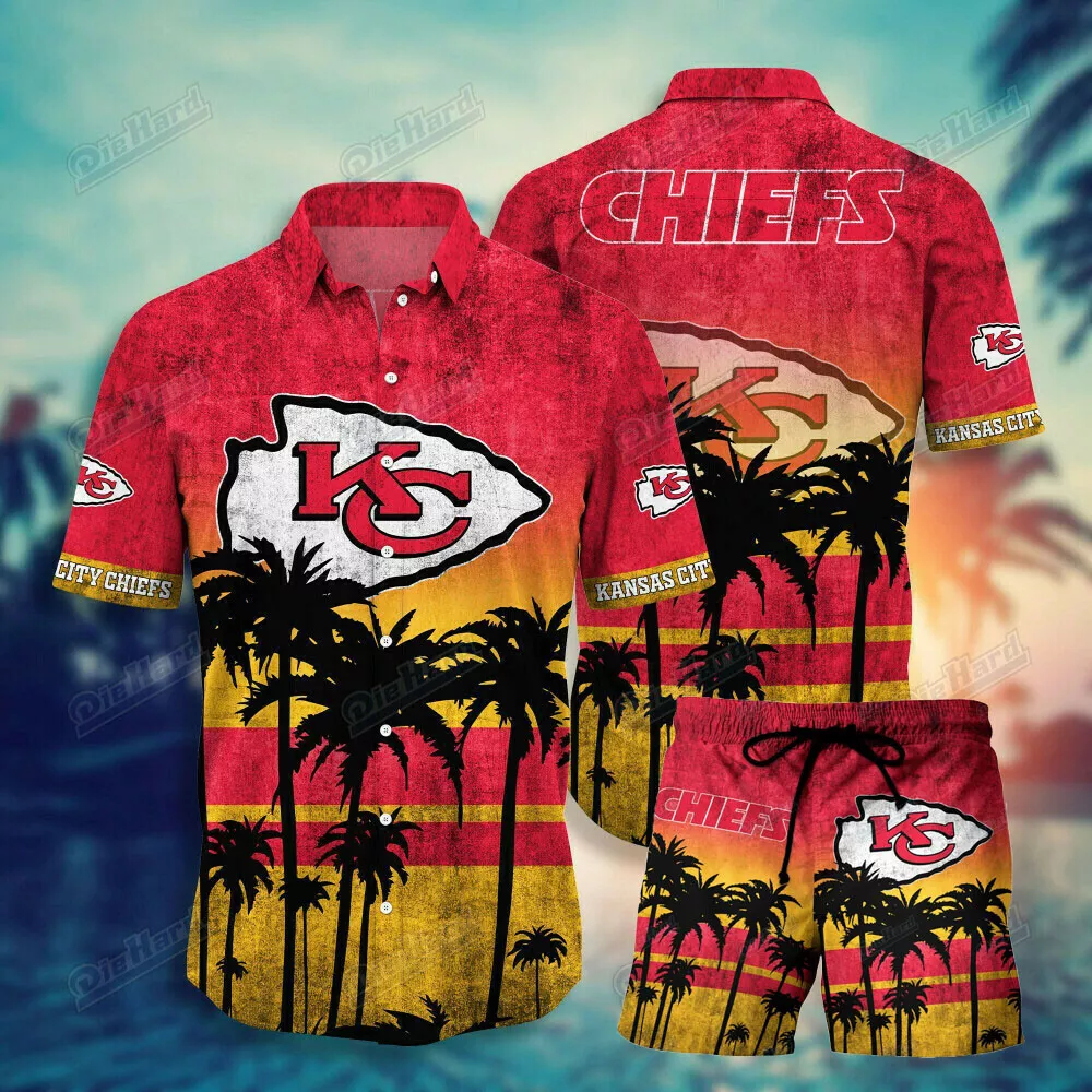 kansas city chiefs sunset breeze hawaiian shirt 9rgw2