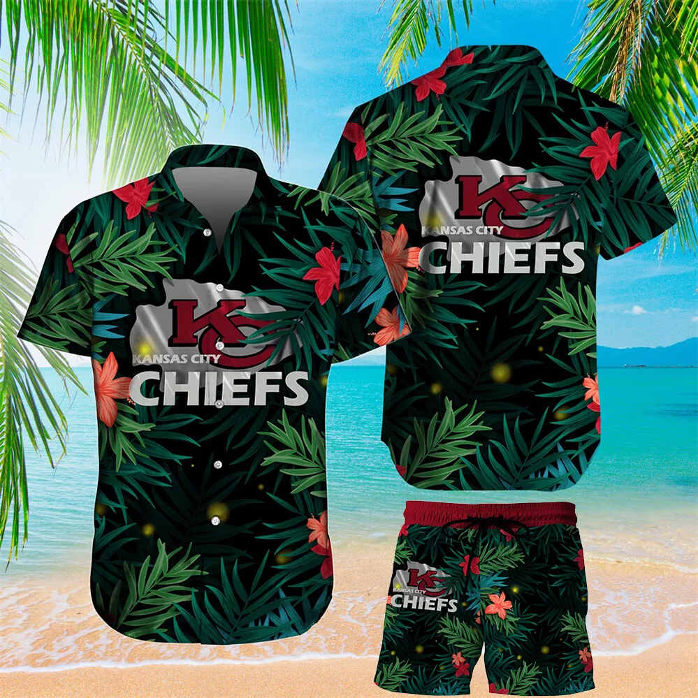 kansas city chiefs tropical jungle hawaiian shirt ginjh