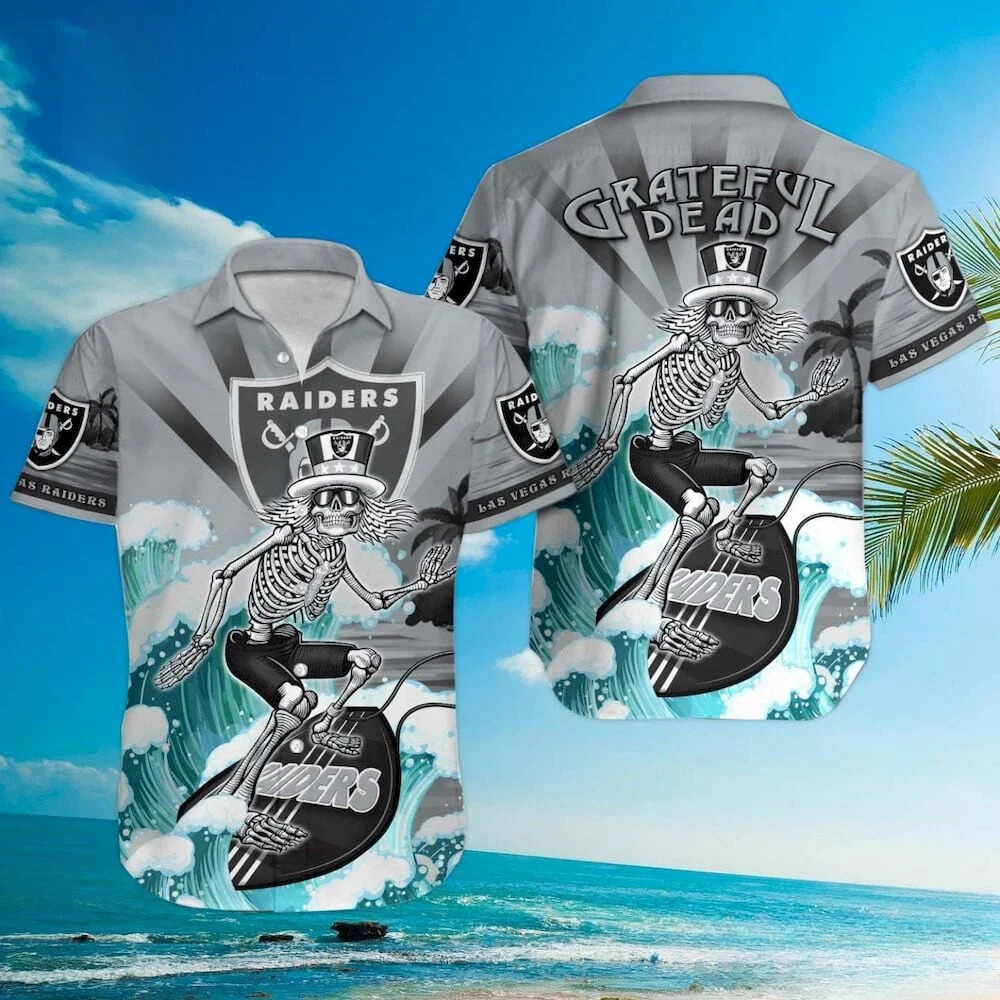 las vegas raiders grateful dead hawaiian shirt qmdk5