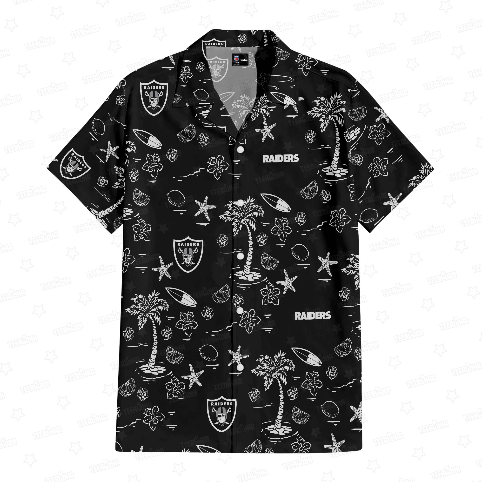 las vegas raiders tropicana hawaiian shirt