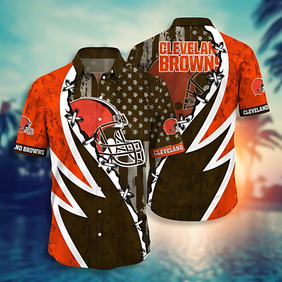 leveland browns star spangled hawaiian shirt a1gp5