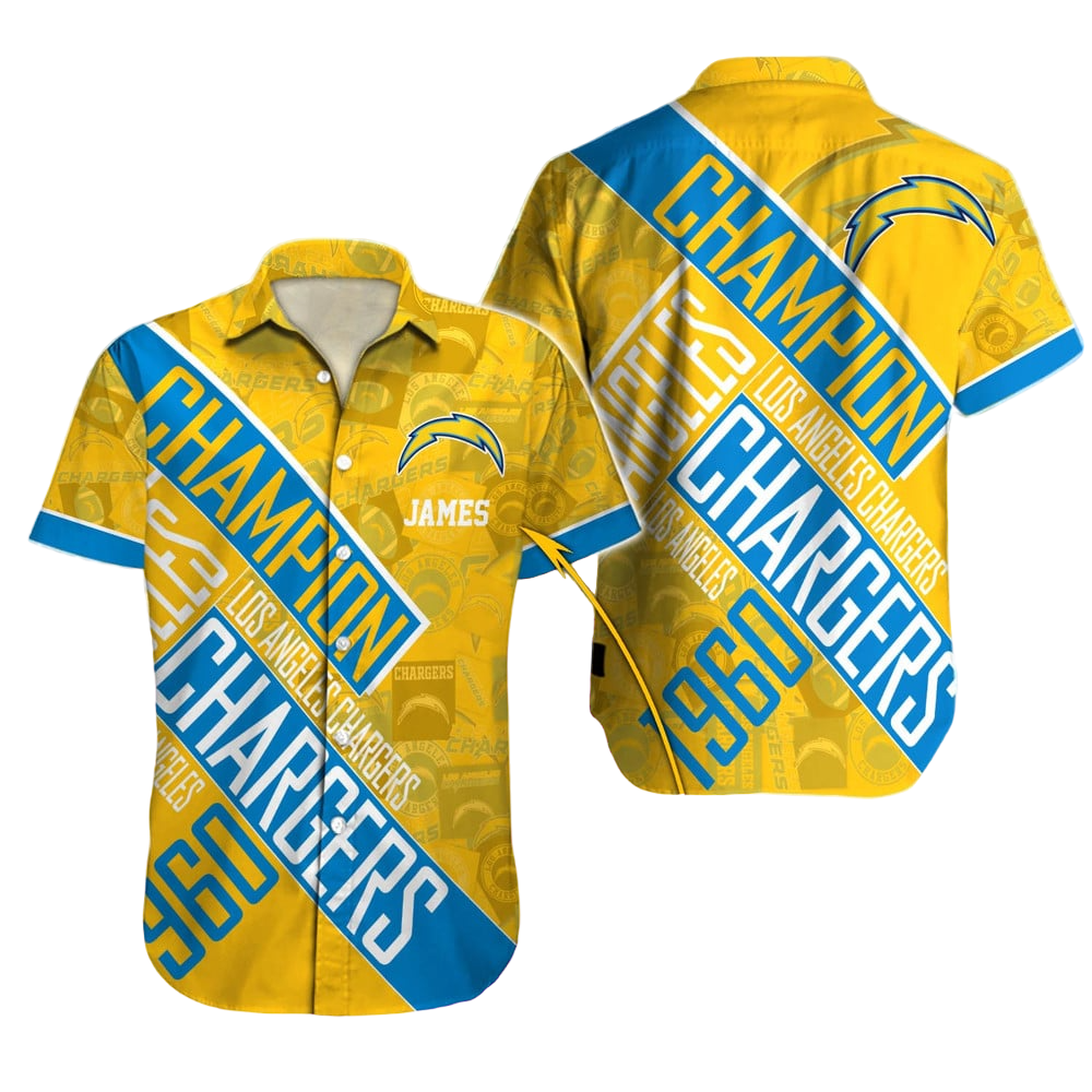 los angeles chargers champion legacy hawaiian shirt gguzl