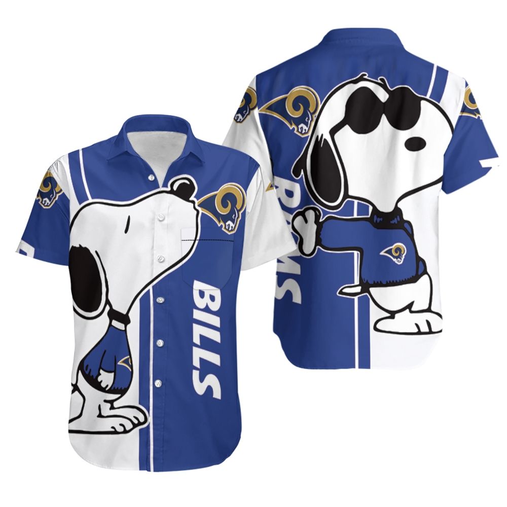 los angeles rams snoopy lover hawaiian shirt gr1ut