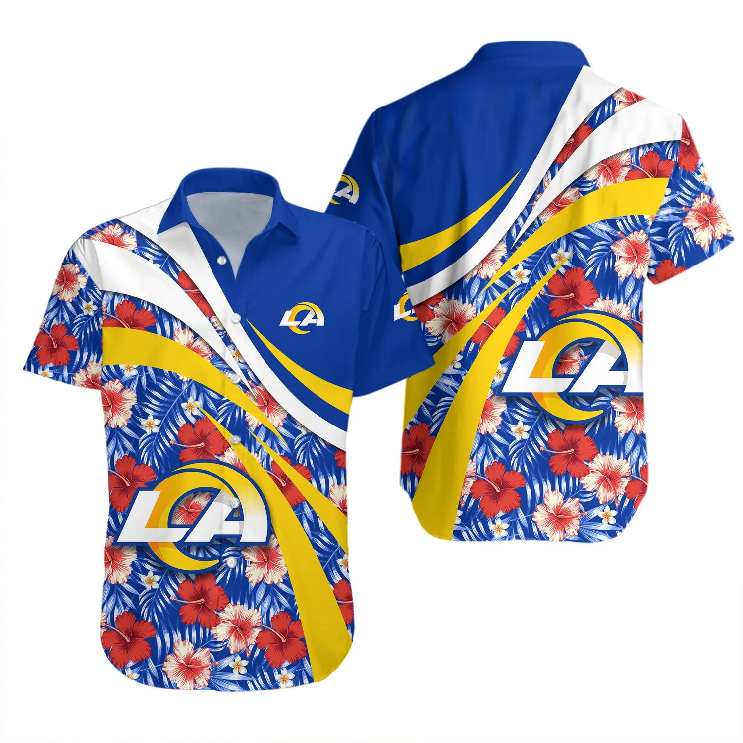 los angeles rams tropical wave hawaiian shirt 4fdh0