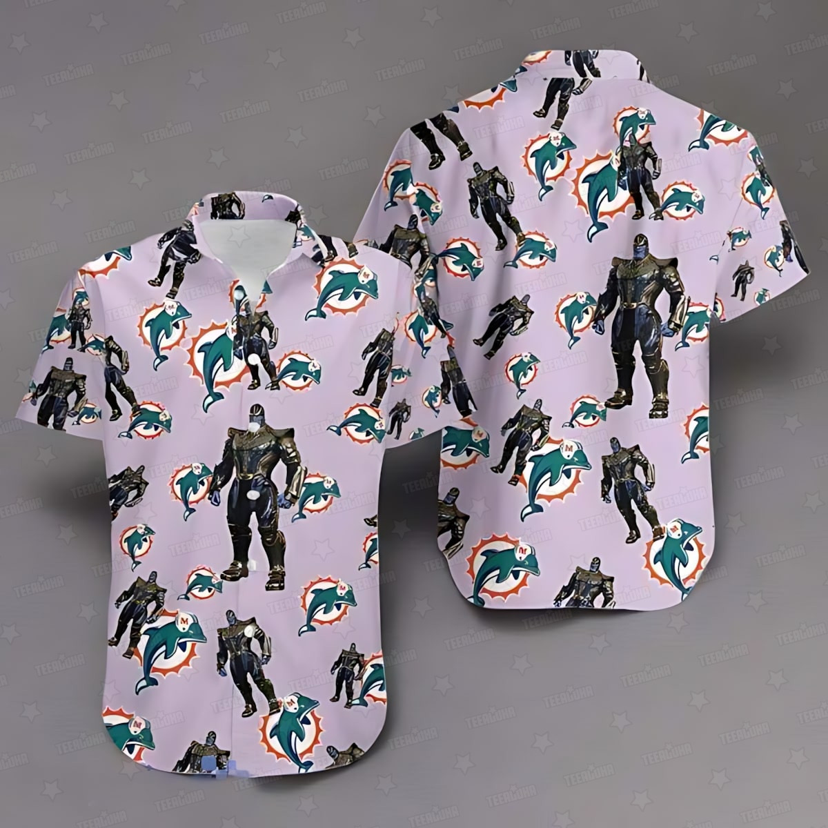 miami dolphin thanos unique avengers hawaiian shirt y976y