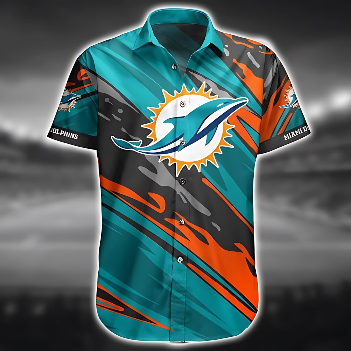 miami dolphins dynamic wave hawaiian shirt 0cfnh