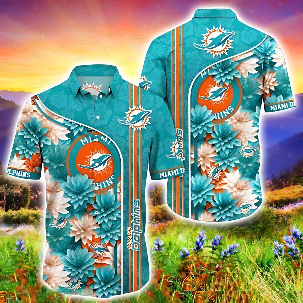 miami dolphins floral dream hawaiian shirt jpi72