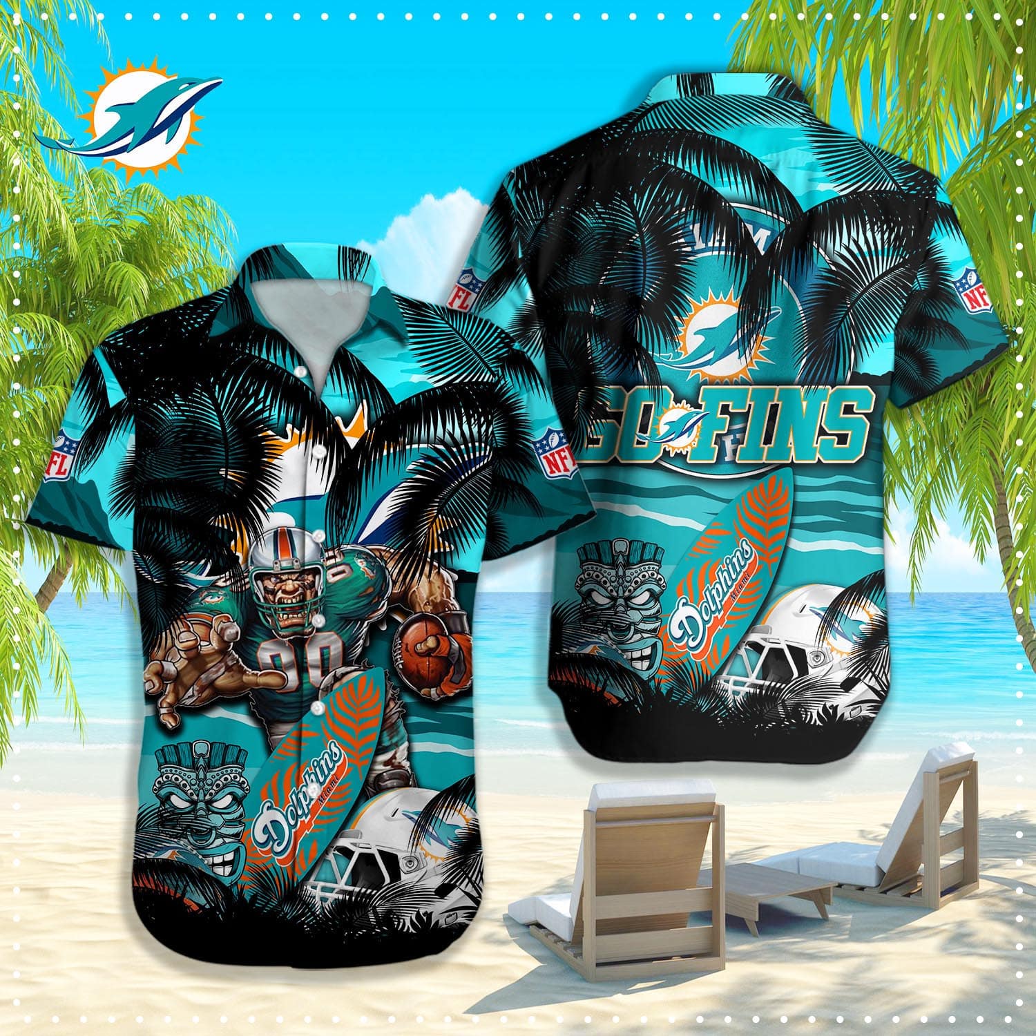 miami dolphins warrior spirit beach vacation hawaiian shirt q65k7