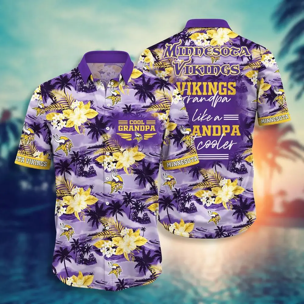 minnesota vikings cool grandpa tropical shirt 9ibc9