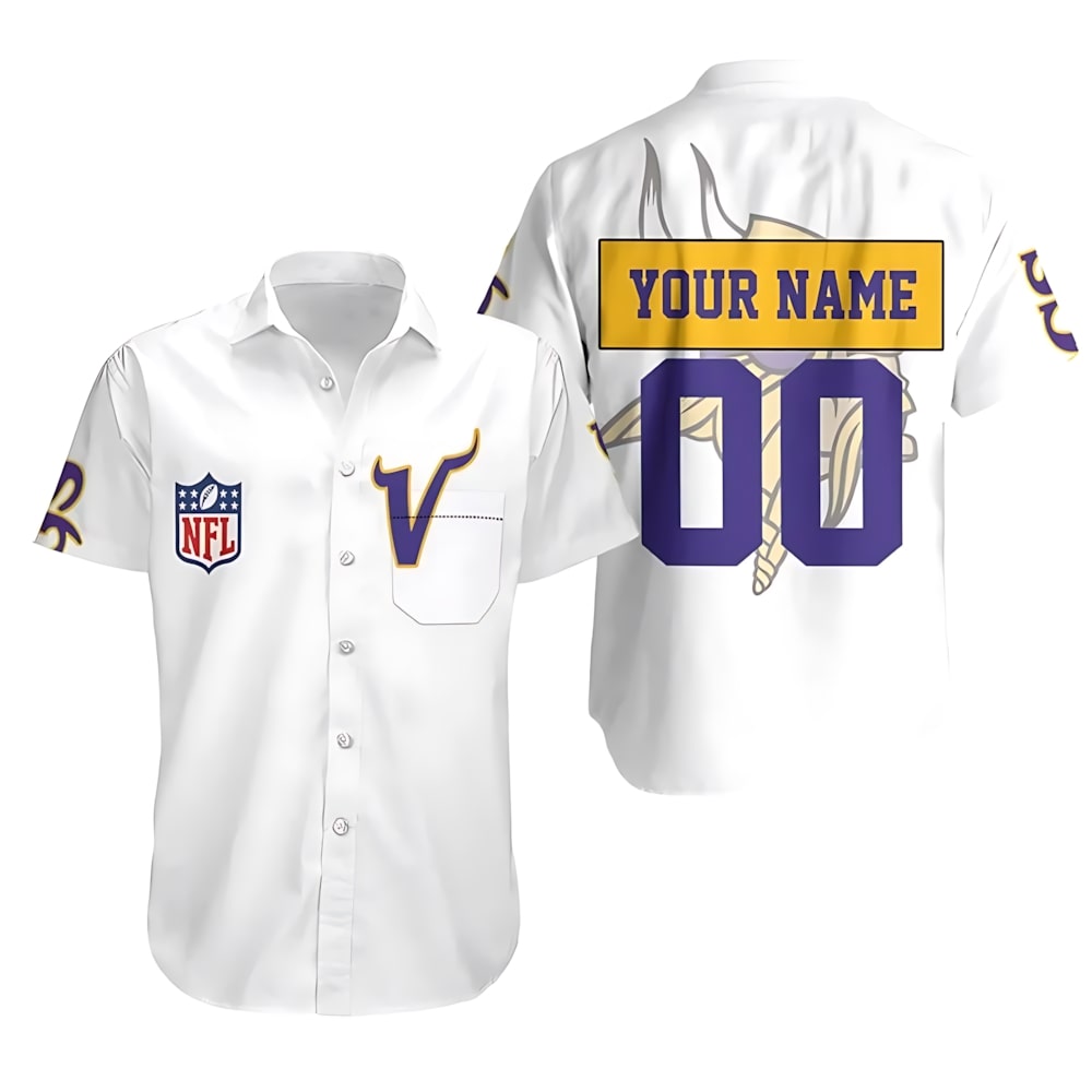 minnesota vikings personalized jersey hawaiian shirt 9ly2y