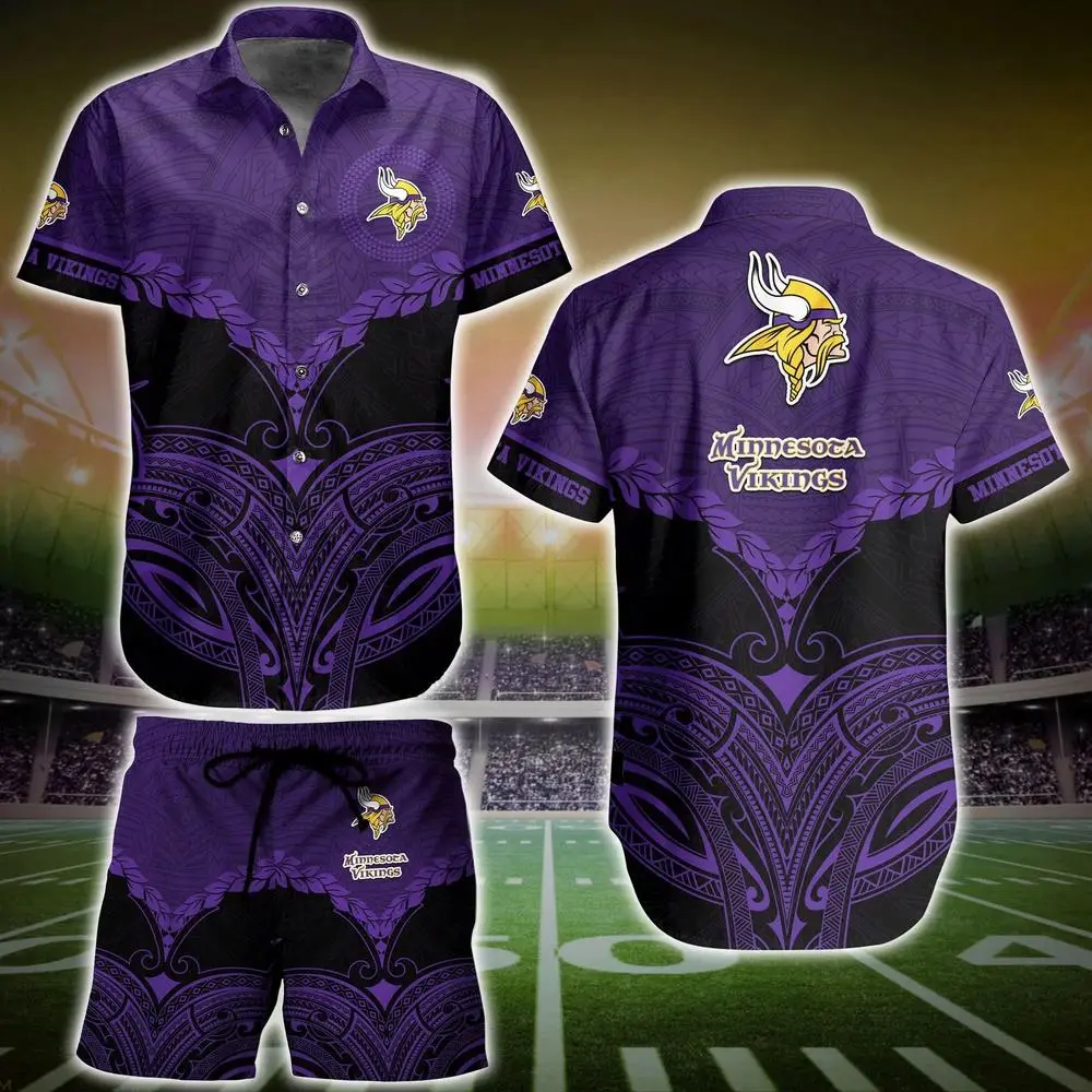 minnesota vikings tribal pride hawaiian shirt 29pru