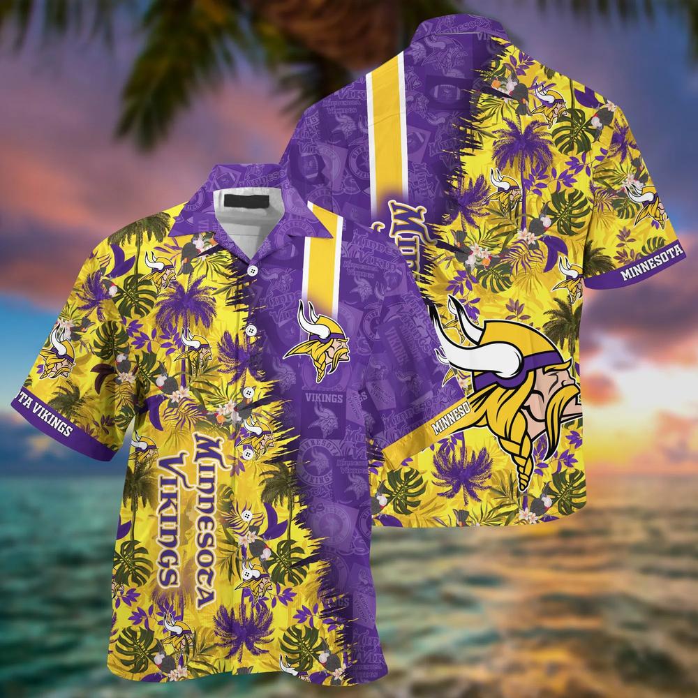 minnesota vikings tropical fusion hawaiian shirt 3ojoe