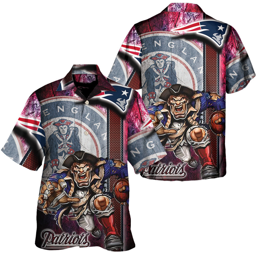 new england patriots tropical game hawaiian shirt udw64