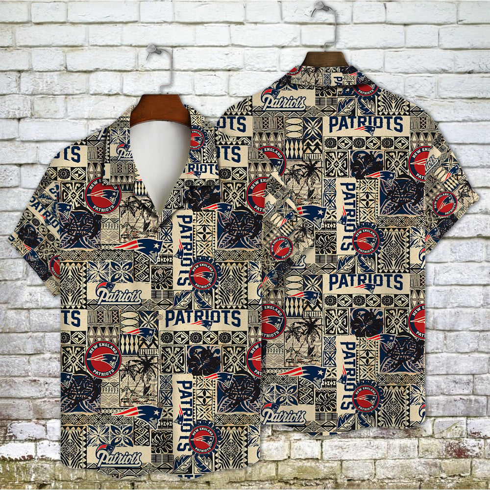 new england patriots tropical touch hawaiian shirt