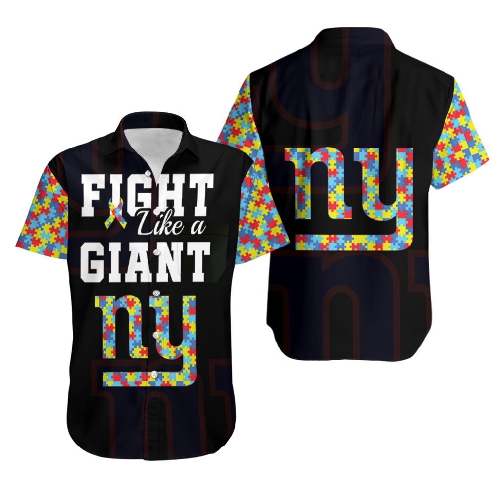 new york giants fight like a giant hawaiian shirt