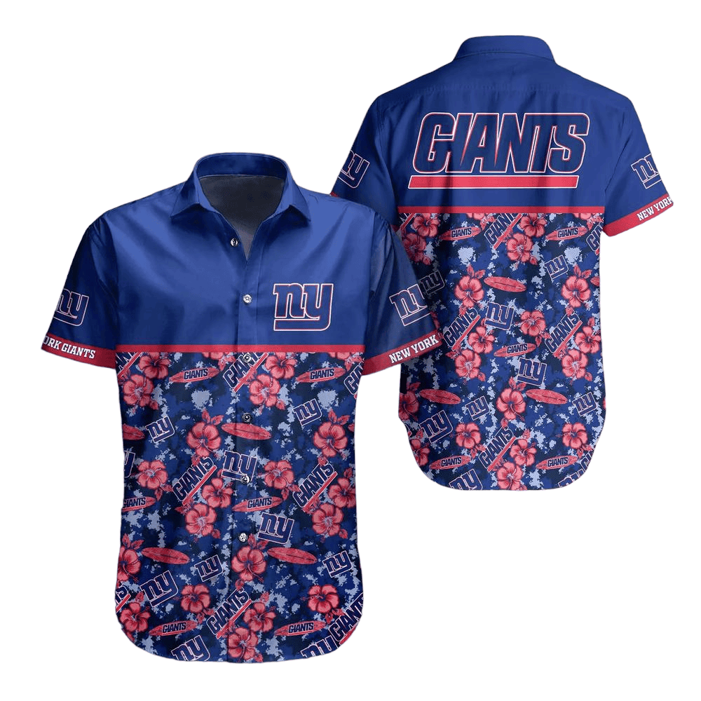 new york giants floral fan hawaiian shirt jb1am