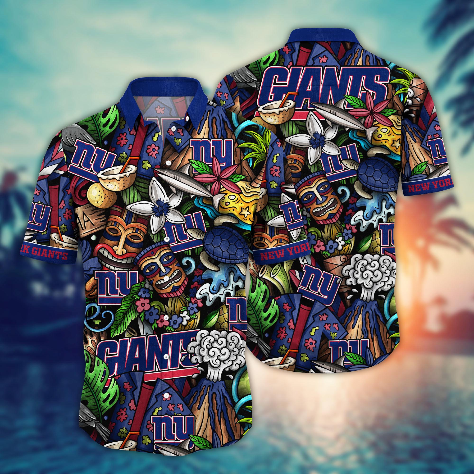 new york giants island vibes hawaiian shirt 9sfp7