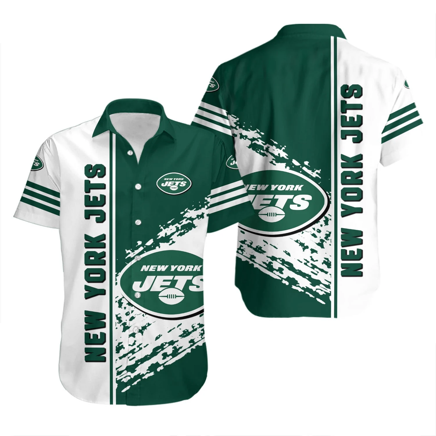 new york jets bold stripes hawaiian shirt s8cto