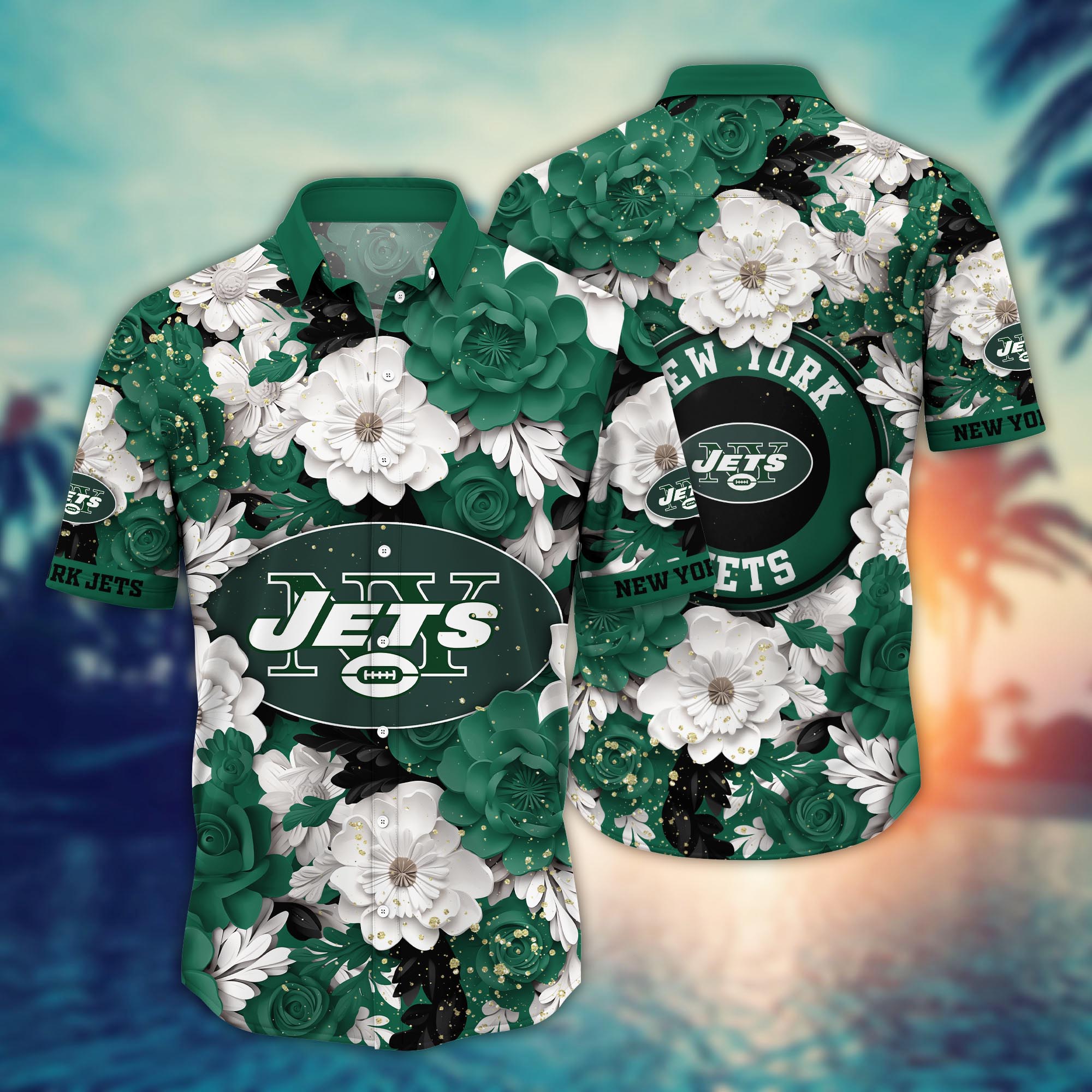 new york jets floral elegance hawaiian shirt 6u6qt