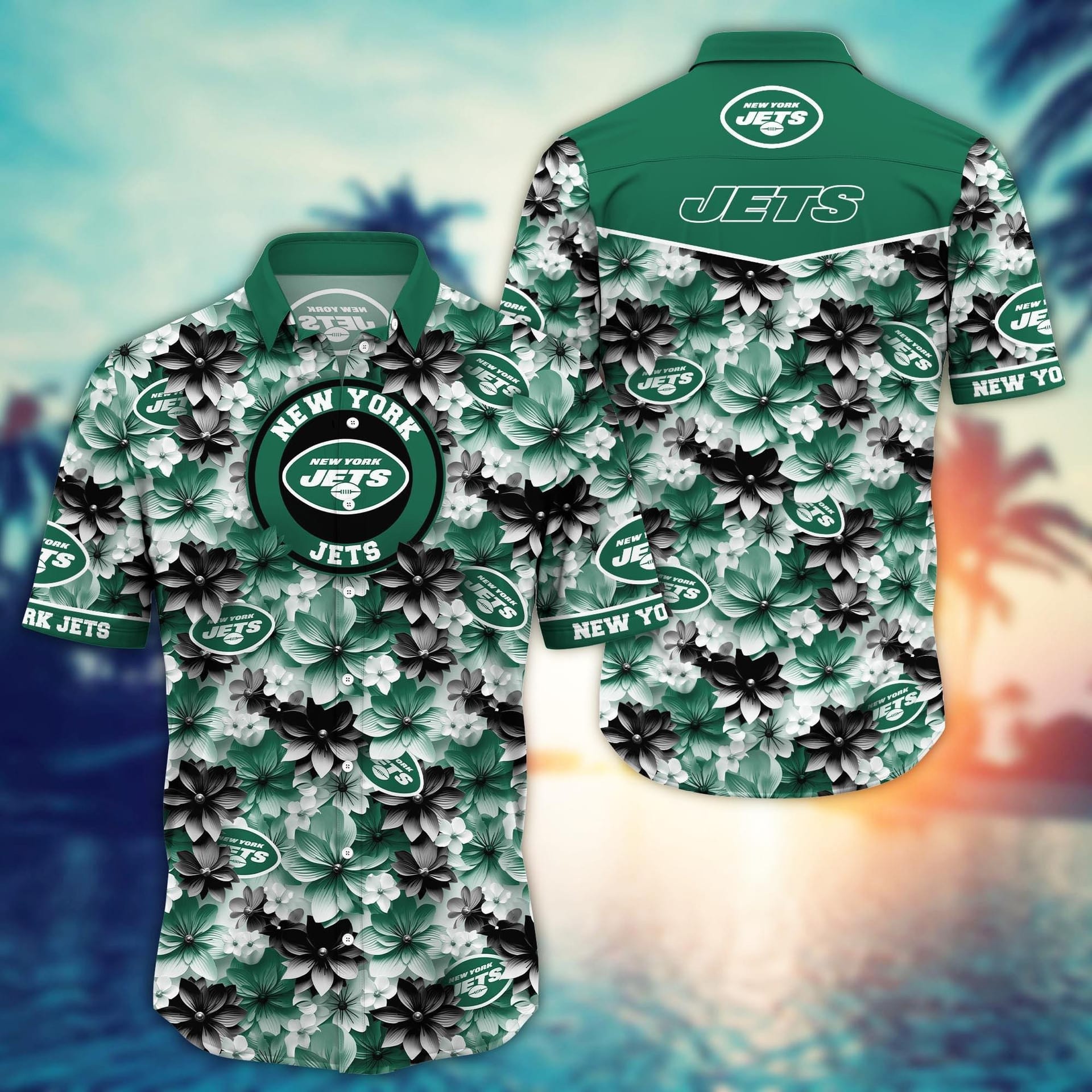 new york jets floral spirit hawaiian shirt b15bd