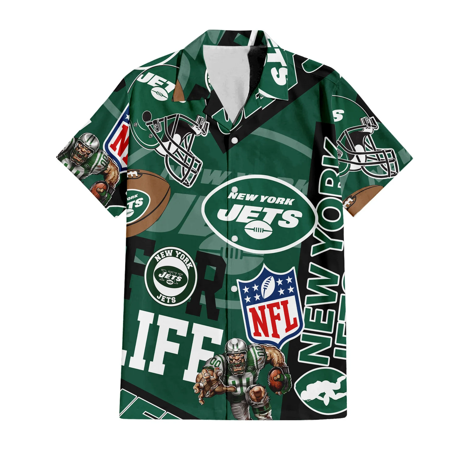 new york jets for life hawaiian shirt 1qak9