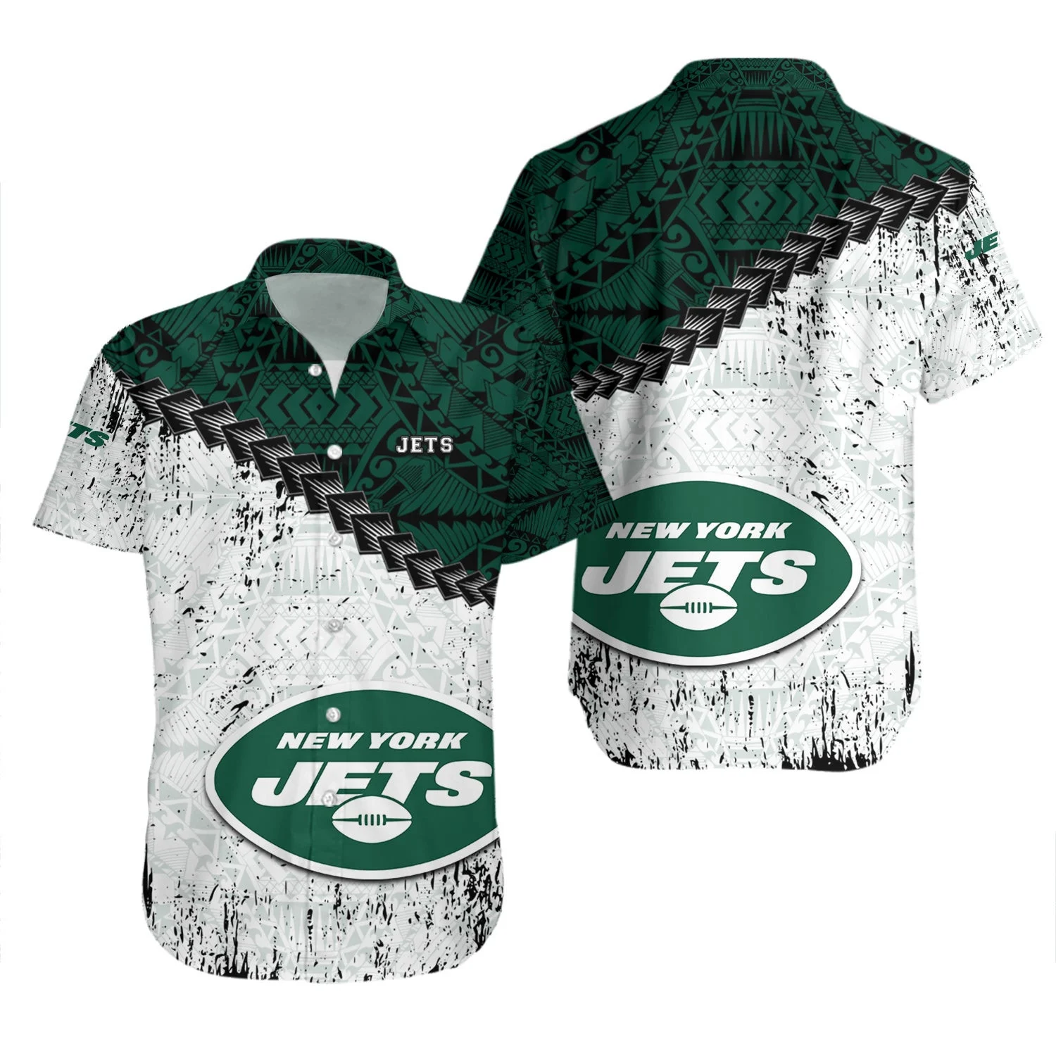 new york jets tribal legacy hawaiian shirt am7ad