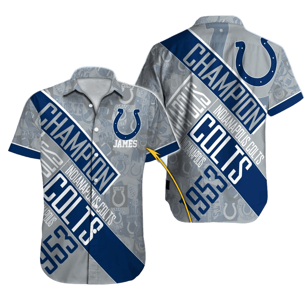 personalized indianapolis colts sunset victory hawaiian shirt uiece