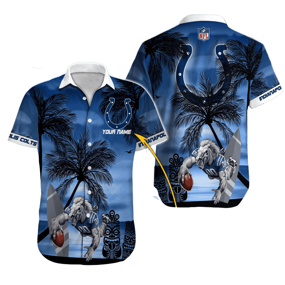 personalized indianapolis colts tropical victory wave hawaiian shirt 0dkcc