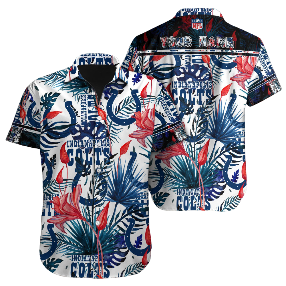 personalized indianapolis colts tropical wave hawaiian shirt 4kf1j