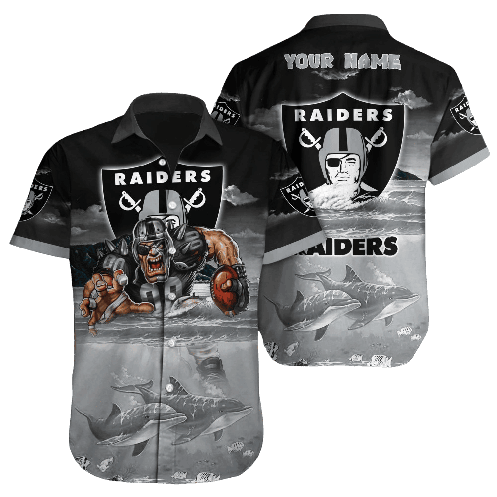 personalized las vegas raiders ocean fury hawaiian shirt