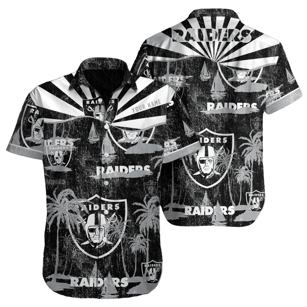 personalized las vegas raiders retro sunset hawaiian shirt mh7dp