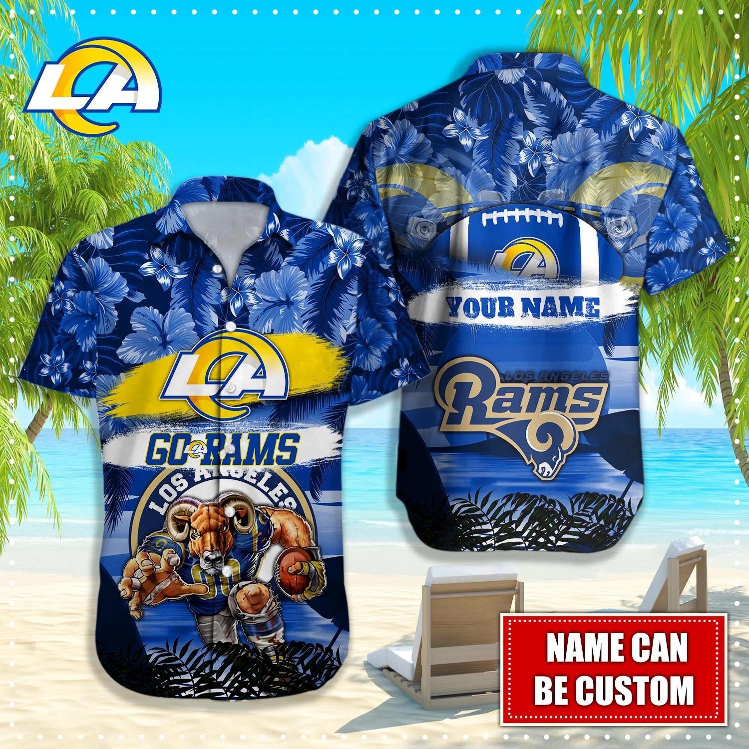 personalized los angeles rams floral pride hawaiian shirt qow7m