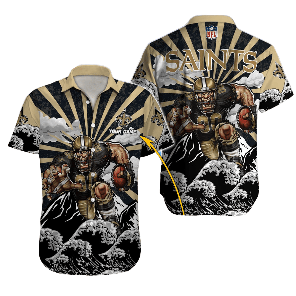 personalized new orleans saints rising tide hawaiian shirt