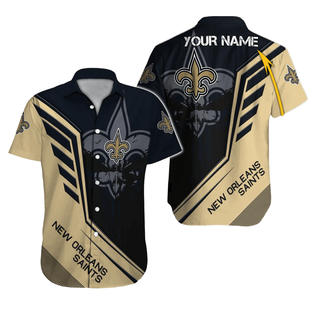 personalized new orleans saints shadow crest hawaiian shirt 0ryjg