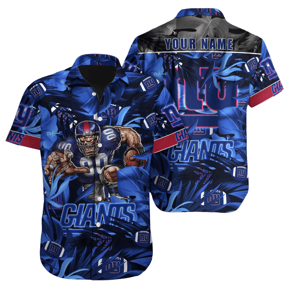 personalized new york giants midnight victory hawaiian shirt ipq6o