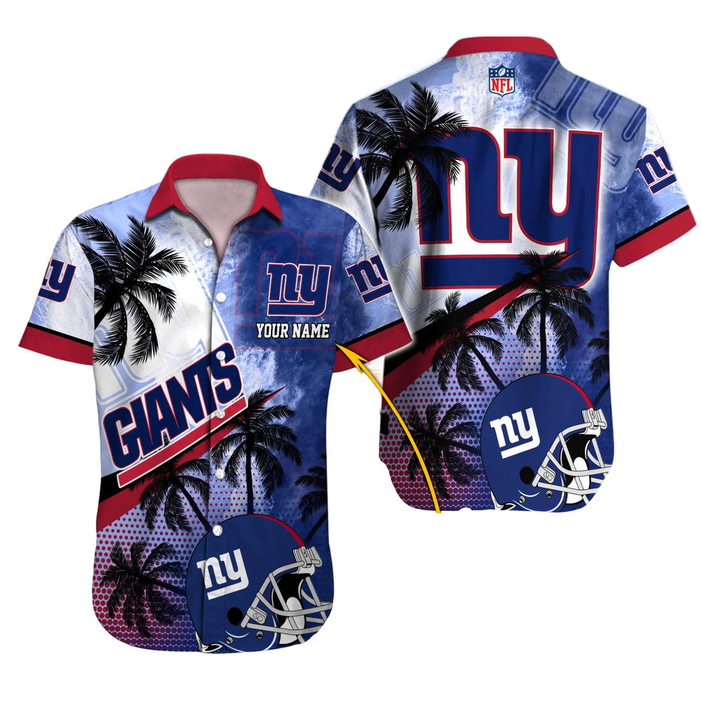 personalized new york giants palm breeze hawaiian shirt fcapi