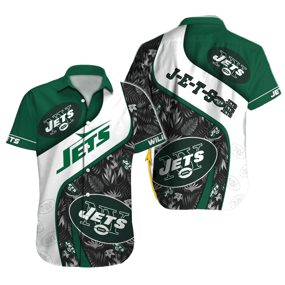 personalized new york jets tropical waves hawaiian shirt kgvn9