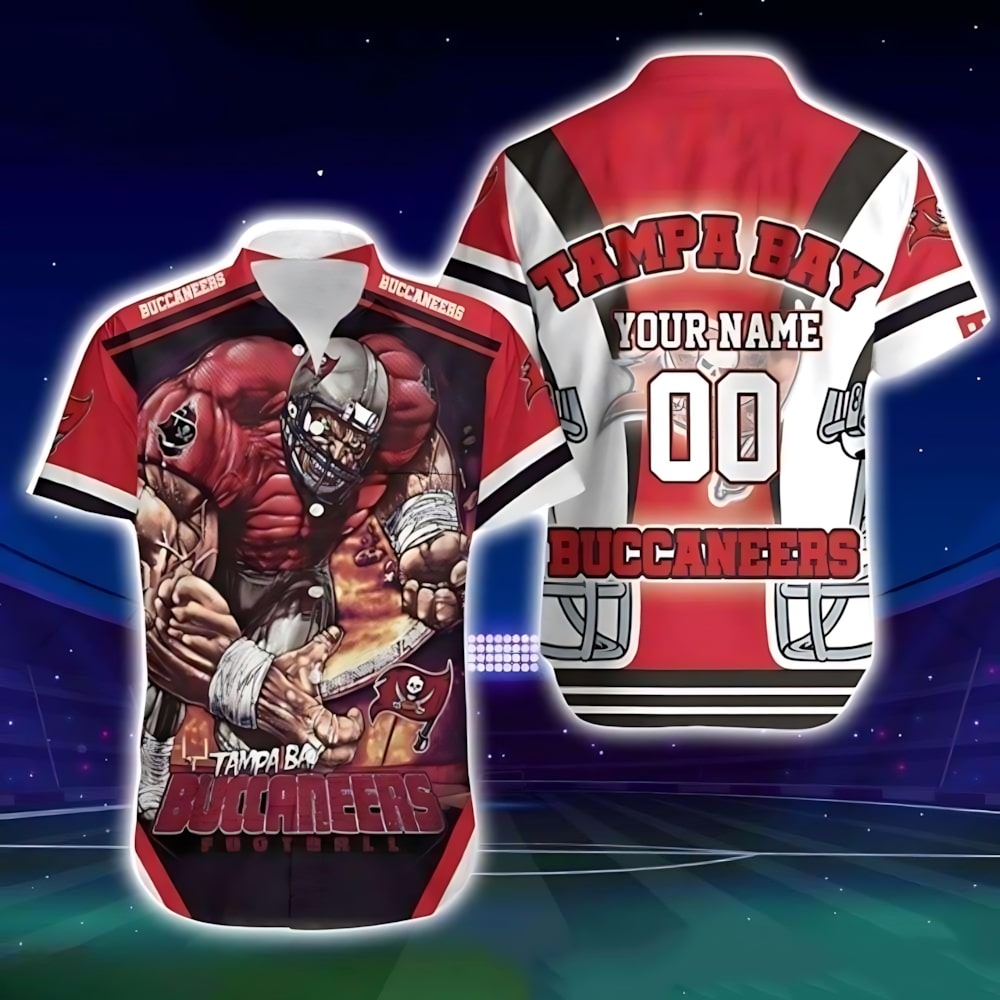 personalized tampa bay buccaneers gridiron rush hawaiian shirt uccdp