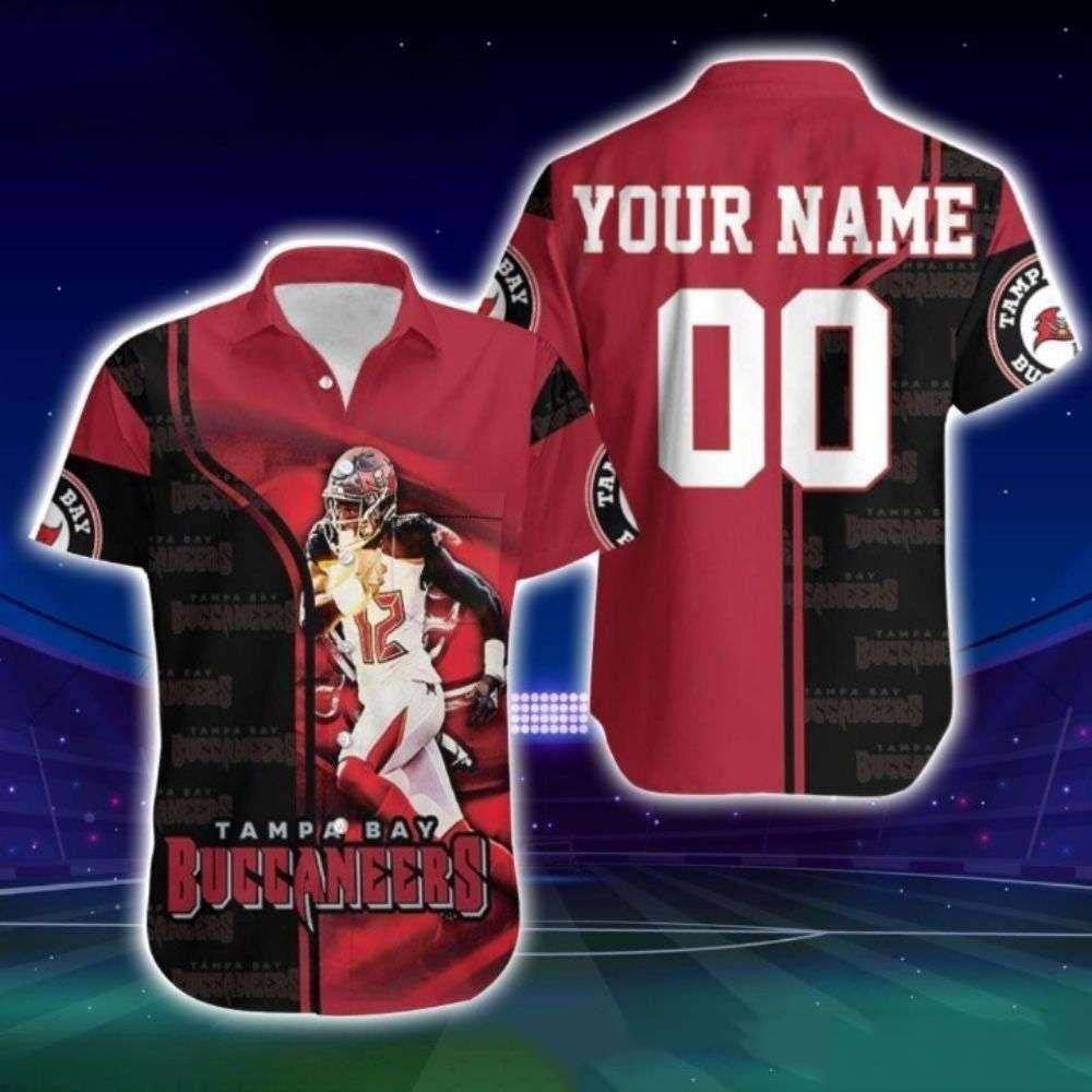 personalized tampa bay buccaneers legend tom brady running hawaiian shirt