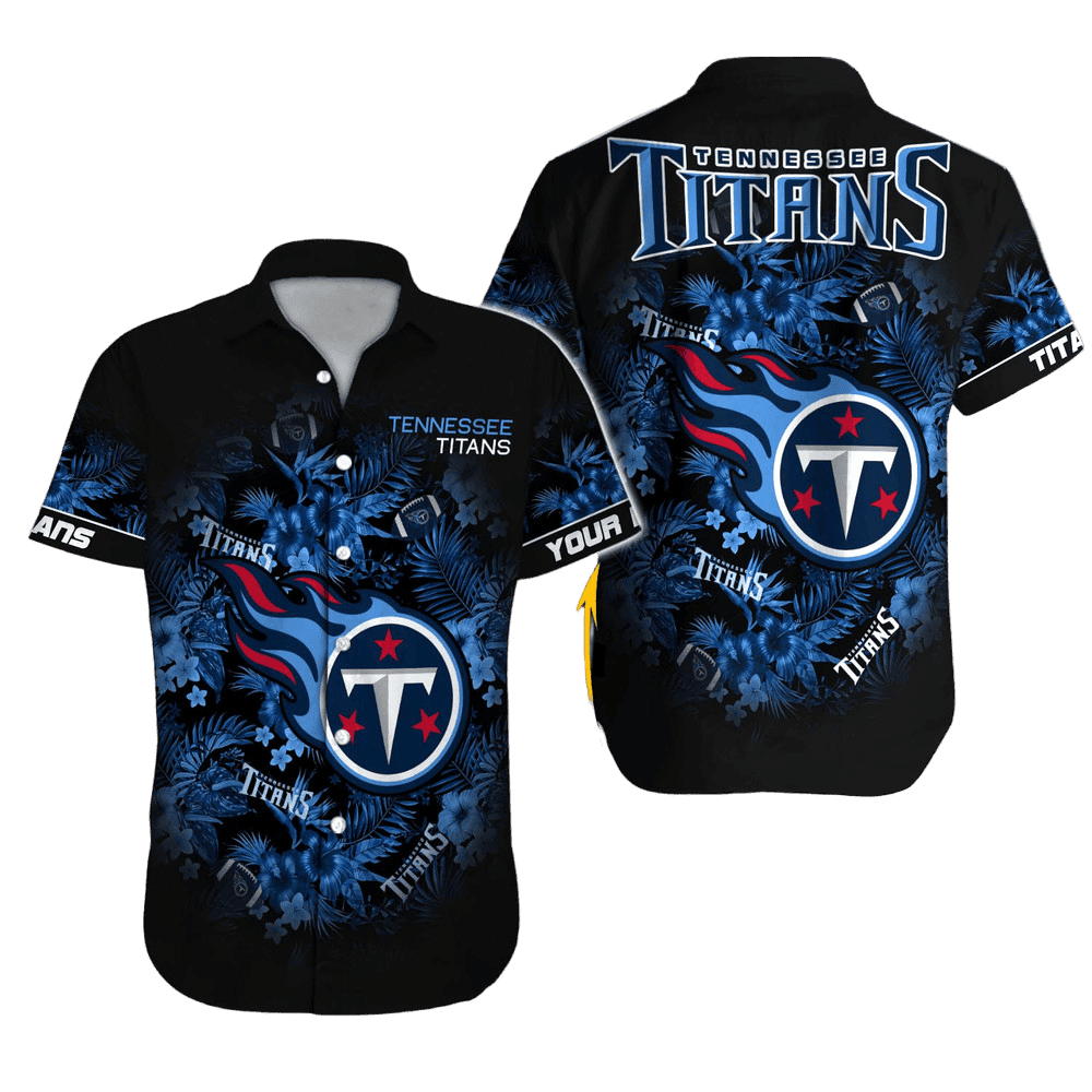 personalized tennessee titans midnight flora hawaiian shirt 2hvj7