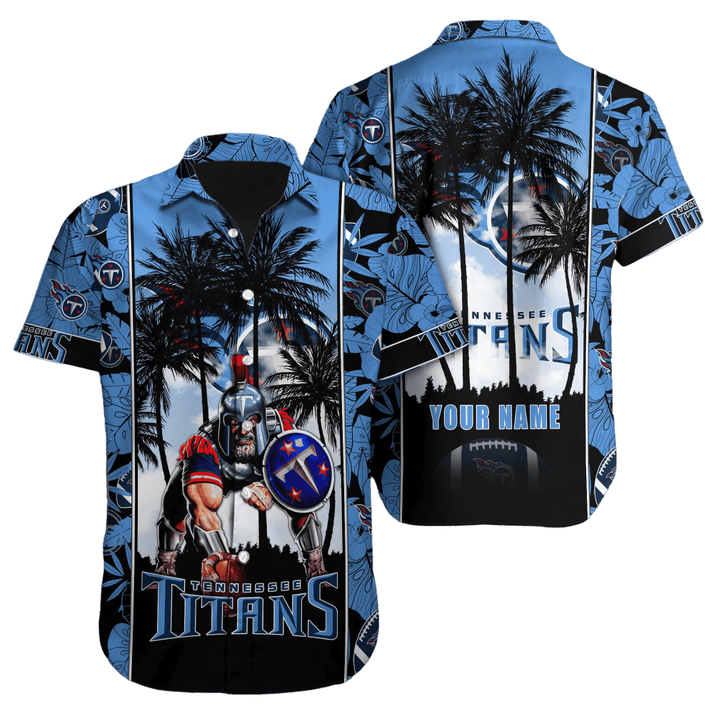 personalized tennessee titans warrior nights hawaiian shirt