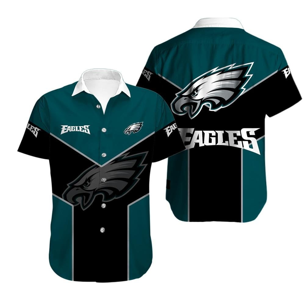 philadelphia eagles classic crest hawaiian shirt