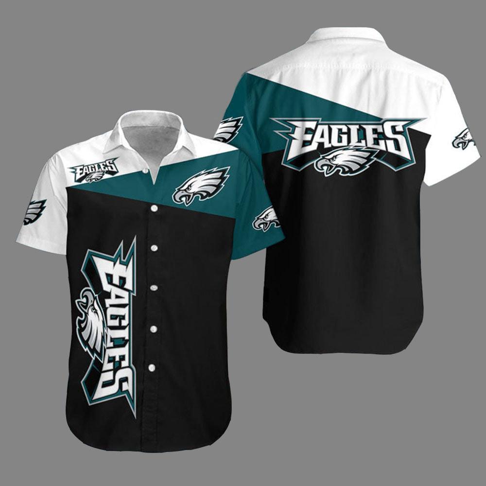 philadelphia eagles classic team spirit hawaiian shirt b0hfh