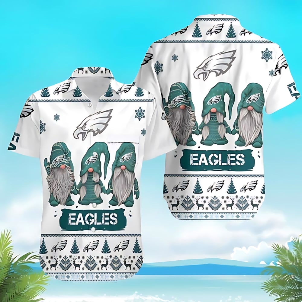 philadelphia eagles holiday gnome hawaiian shirt 8iqm8