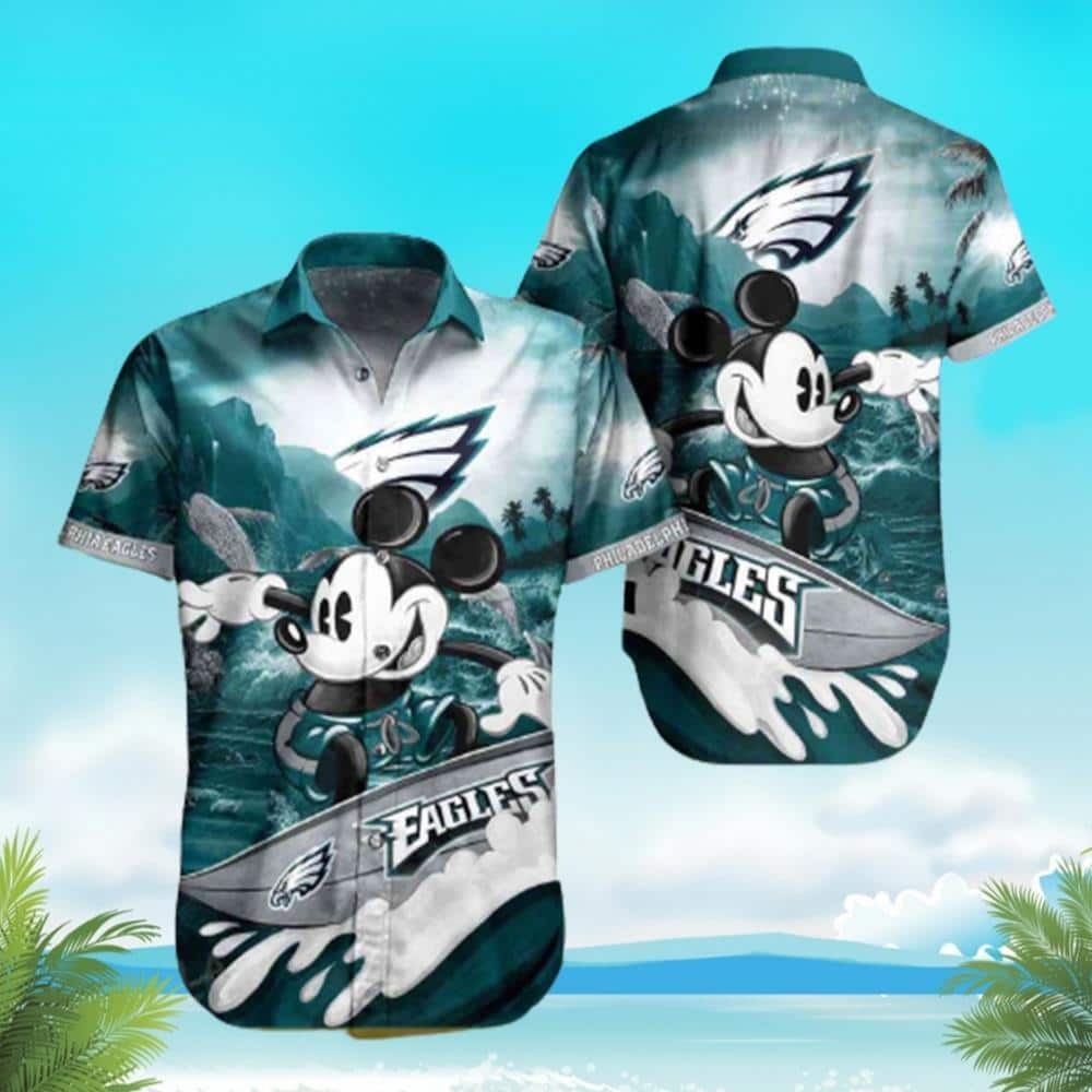 philadelphia eagles mickey fan hawaiian shirt k7olb