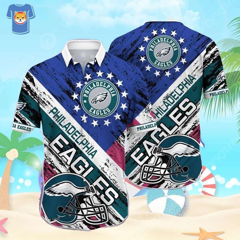 philadelphia eagles patriotic pride hawaiian shirt v3g0r