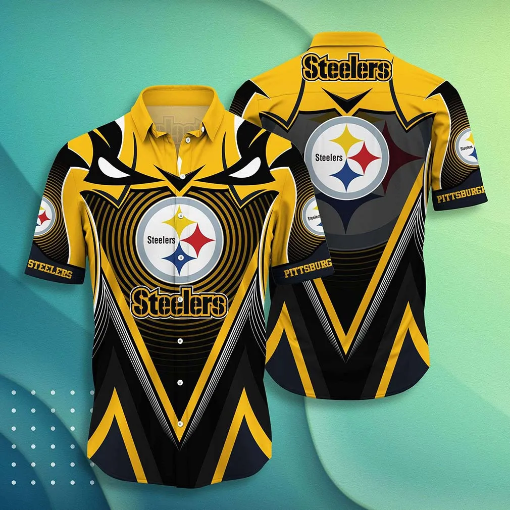 pittsburgh steelers bold energy hawaiian shirt p80lo