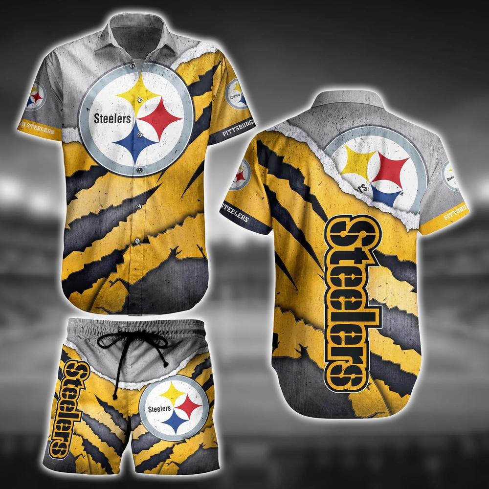 pittsburgh steelers bold scratch hawaiian shirt vfb5f